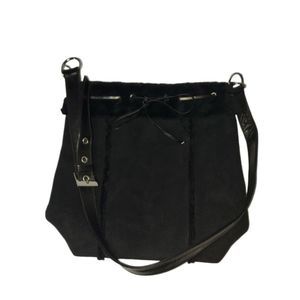 VanEli SuedeFur Black Women Should Bag/ Handbag